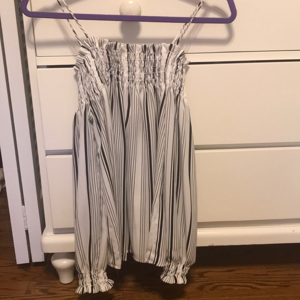 Nordstrom off the shoulder striped shirt